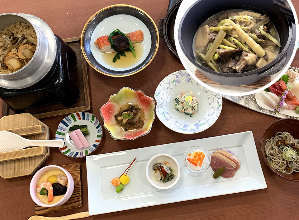 ブナの里白神館「ちょこっとジビエプラン」